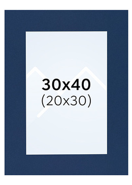 Interart Passepartout - Blå, 20x30, 30x40