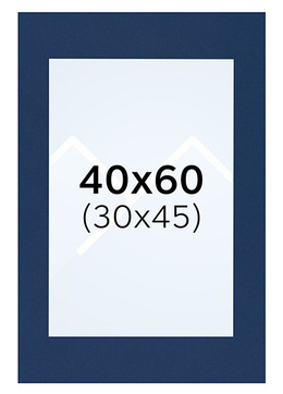 Interart Passepartout - Blå, 30x45, 40x60