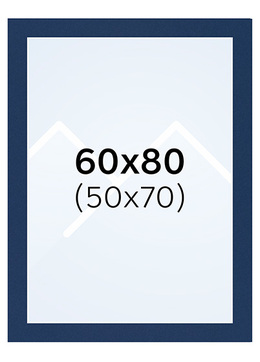 Interart Passepartout - Blå, 50x70, 60x80