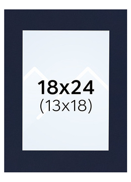 Interart Passepartout - Indigo, 13x18, 18x24
