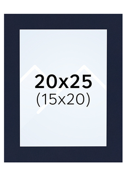 Interart Passepartout - Indigo, 15x20, 20x25