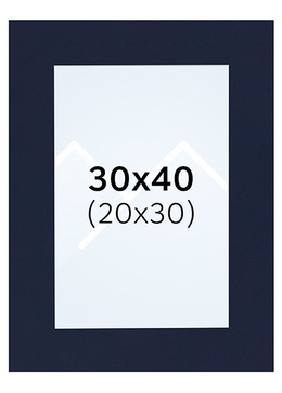 Interart Passepartout - Indigo, 20x30, 30x40