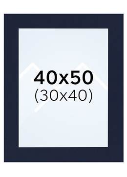 Interart Passepartout - Indigo, 30x40, 40x50