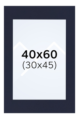 Interart Passepartout - Indigo, 30x45, 40x60