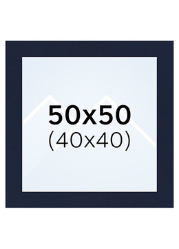 Interart Passepartout - Indigo, 40x40, 50x50