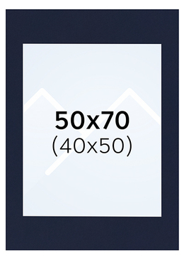 Interart Passepartout - Indigo, 40x50, 50x70