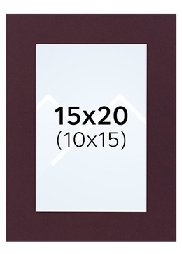 Interart Passepartout - Vinrød, 10x15, 15x20