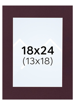 Interart Passepartout - Vinrød, 13x18, 18x24