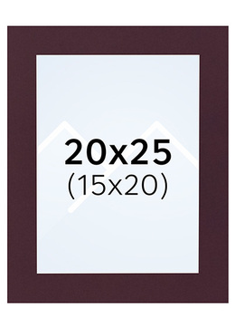 Interart Passepartout - Vinrød, 15x20, 20x25