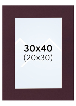 Interart Passepartout - Vinrød, 20x30, 30x40