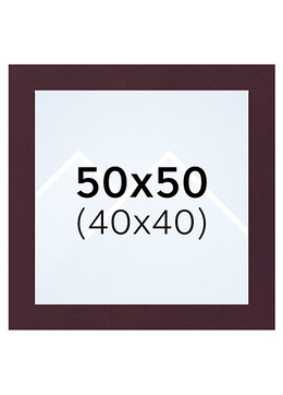 Interart Passepartout - Vinrød, 40x40, 50x50