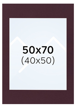 Interart Passepartout - Vinrød, 40x50, 50x70