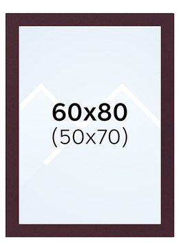 Interart Passepartout - Vinrød, 50x70, 60x80