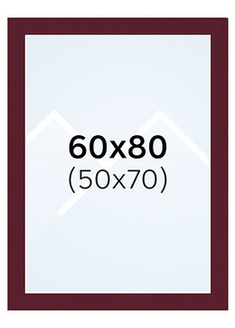 Interart Passepartout - Teglrød, 50x70, 60x80