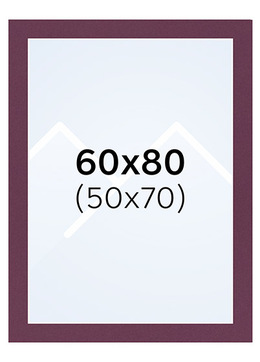 Interart Passepartout - Granatrød, 50x70, 60x80