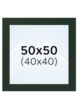 Interart Passepartout - Salviegrønn, 40x40, 50x50