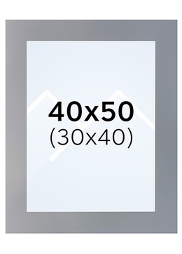 Interart Passepartout - Granitt, 30x40, 40x50