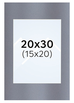 Interart Passepartout - Filtgrå, 15x20, 20x30