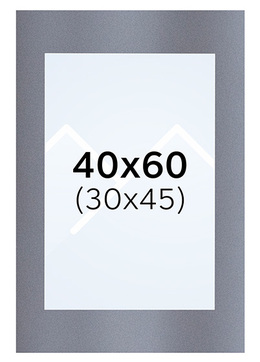 Interart Passepartout - Filtgrå, 30x45, 40x60