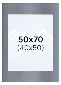 Interart Passepartout - Filtgrå, 40x50, 50x70