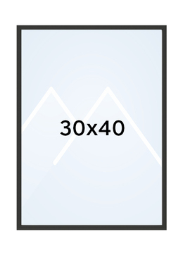 Inter Brasil Bilderamme - Svart, 30x40