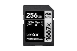 Lexar Pro 1667X SDXC UHS-II U3 (V60) R250/W120 256GB