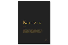 PictureIt Kjæreste Sort Gull Poster