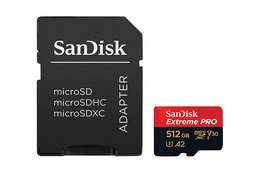 SanDisk MicroSDXC Extreme Pro 512GB 200MB/s A2 C10 V30 UHS-I