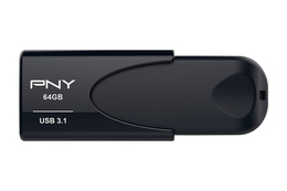 PNY Attache 4 USB 3.1 64GB Minnepenn Sort