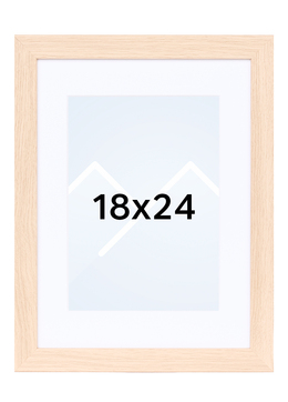 TR Reykjavik Bilderamme - Lys Eik, 13x18, 18x24