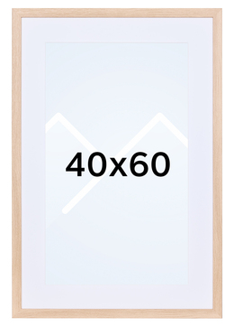 TR Reykjavik Bilderamme - Lys Eik, 30x45, 40x60