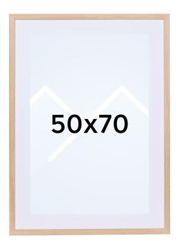 TR Reykjavik Bilderamme - Lys Eik, 40x60, 50x70