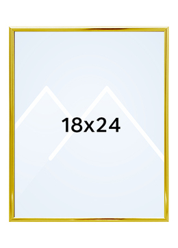 Focus Lily Bilderamme. - Gull, 18x24