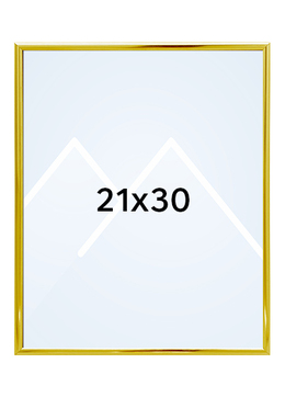 Focus Lily Bilderamme. - Gull, 21x30