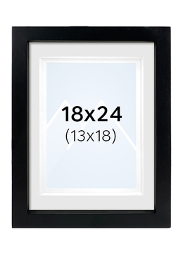 Focus Dahlia Bilderamme - Svart, 13x18, 18x24