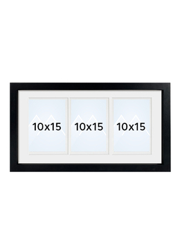 Focus Dahlia Collageramme - Svart, 21x40, 10x15 x3