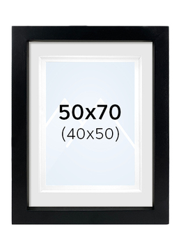 Focus Dahlia Bilderamme - Svart, 40x50, 50x70