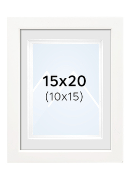 Focus Dahlia Bilderamme - Hvit, 10x15, 15x20