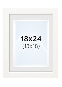 Focus Dahlia Bilderamme - Hvit, 13x18, 18x24