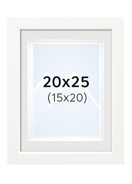 Focus Dahlia Bilderamme - Hvit, 15x20, 20x25