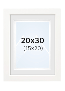 Focus Dahlia Bilderamme - Hvit, 15x20, 20x30