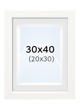 Focus Dahlia Bilderamme - Hvit, 20x30, 30x40