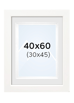 Focus Dahlia Bilderamme - Hvit, 30x45, 40x60