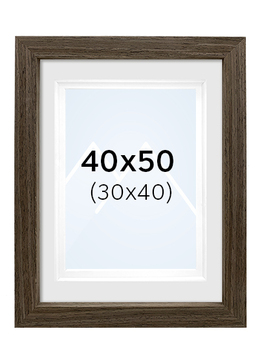 Focus Dahlia Bilderamme - Valnøtt, 30x40, 40x50