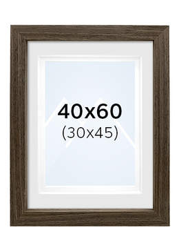 Focus Dahlia Bilderamme - Valnøtt, 30x45, 40x60
