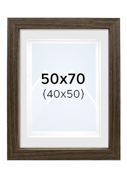 Focus Dahlia Bilderamme - Valnøtt, 40x50, 50x70