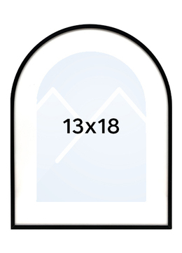 Focus Aster Arch Bilderamme - Svart, 13x18