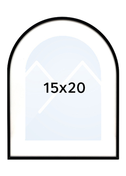 Focus Aster Arch Bilderamme - Svart, 15x20
