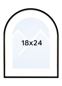 Focus Aster Arch Bilderamme - Svart, 18x24
