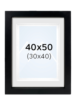 Focus Dahlia UV Bilderamme - Svart, 30x40, 40x50